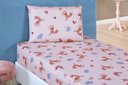Ver imagem 1 de Jogo de Cama Solteiro 2 Peças 1 Lençol com Elástico 1 Fronha Bouti Kids - Unicórnio
