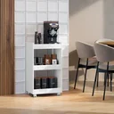 Ver imagem 3 de Balcão Aparador Multiuso Jade P/ Organizar Qualquer Ambiente:branco