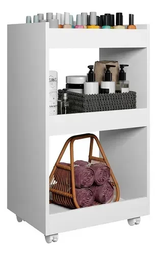 Ver imagem 1 de Balcão Aparador Multiuso Jade P/ Organizar Qualquer Ambiente:branco