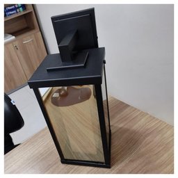 Arandela Aluminio Reflex P Vidro Ambar - 6