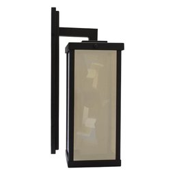 Arandela Aluminio Reflex P Vidro Ambar - 12