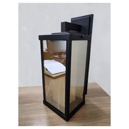 Arandela Aluminio Reflex P Vidro Ambar - 8