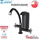 Ver imagem 2 de Purificador com Torneira de Mesa Bica Alta 1/4 de Volta Porto Belo 1/2' e 3/4' Cor Preto e Cr Durín