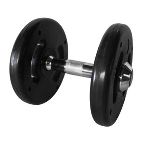 Dumbbell Injetado com Pegada Cromada Academia Fitness 12kg