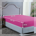 Ver imagem 2 de Lençol Super King com Elástico 400 Fios Toque Aveludado Extra Macio 01 Peça:pink