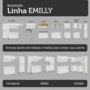 Ver mais imagens de Armário de Cozinha Completa 229cm Branco Emilly Madesa 18 Branco