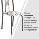 Ver mais imagens de Conjunto Sala de Jantar com 6 Cadeiras Lívia Prata/Arabesco