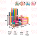 Ver imagem 3 de Porta Lápis P/ Escritório Mesa Estudos Home Office / Ho-305 Pgb