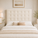 Ver imagem 1 de Cabeceira Ana Estofada Boucle p/ Cama Box Casal 140cm Quarto