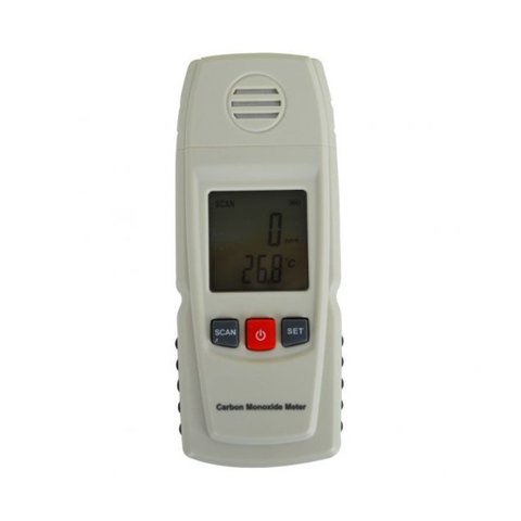Medidor Digital De Monóxido De Carbono E Temperatura Co-6000 Portátil