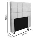 Ver imagem 7 de Kit Cabeceira + Calçadeira Baú Espanha 100cm Solteiro para Cama Box Corino Bege - Gat Magazine