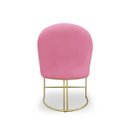 Ver imagem 3 de Kit 2 Banqueta Poltrona Lua Penteadeira e Salão com Base Metálica:rosa