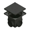 Ver imagem 1 de Caixa de Passagem e Inspeção de Esgoto P Preta 4,5l (24 X 24 X 20 Cm)