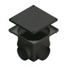 Caixa de Passagem e Inspeção de Esgoto P Preta 4,5l (24 X 24 X 20 Cm) - 1