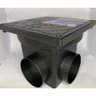 Caixa de Passagem e Inspeção de Esgoto P Preta 4,5l (24 X 24 X 20 Cm) - 4