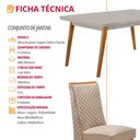 Ver imagem 7 de Mesa de Jantar Copper 180cm Tampo MDF Vidro com 6 Cadeiras Yasmin