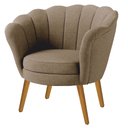 Ver imagem 1 de Poltrona Pétala em Linho Premium 03-castor Sua Casa Decorações