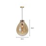 Lustre Pendente Skylight Tommy 3039 P E27 Bivolt Bronze/conhaque Sky-3039p - 4