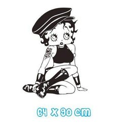 Adesivo de Parede Betty Boop:64 X 90 Cm - 2