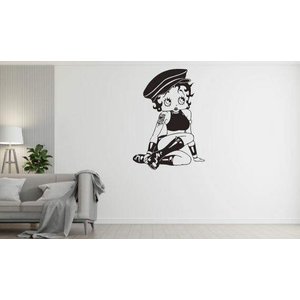 Adesivo de Parede Betty Boop:64 X 90 Cm