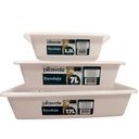 Ver imagem 7 de Kit 3 Bandeja Retangular Multiuso Plasvale 17,7,2 Lts Branca