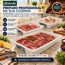 Ver imagem 2 de Kit 3 Bandeja Retangular Multiuso Plasvale 17,7,2 Lts Branca