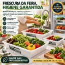 Ver imagem 3 de Kit 3 Bandeja Retangular Multiuso Plasvale 17,7,2 Lts Branca