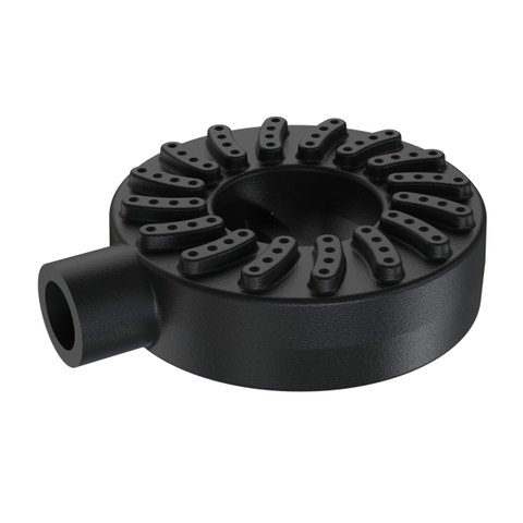 Queimador Alta Pressão Chuveiro Fogão Industrial Ferro 11cm