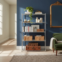 Ver imagem 3 de Estante Aço 5 Prateleiras Ajustáveis Cromada Aramada 1,81 X 90,7 X 35,5 sem Rodizio