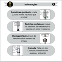 Ver imagem 6 de Estante Aço 5 Prateleiras Ajustáveis Cromada Aramada 1,81 X 90,7 X 35,5 sem Rodizio