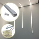 Ver imagem 1 de Kit Completo Perfil de Led Sobrepor 1 Metro