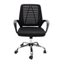 Ver imagem 6 de Kit 2 Cadeiras de Escritório Diretor Tela Mesh Simples com Sistema Relax Giratória Ribs Preta