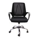 Ver imagem 2 de Kit 2 Cadeiras de Escritório Diretor Tela Mesh Simples com Sistema Relax Giratória Ribs Preta
