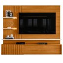 Ver imagem 1 de Home Theater Aquarel Th Shop para TV 65 Polegadas 200cm MDP Ripado LED Cinamomo Off White Casah