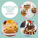 Ver imagem 6 de Elite Gourmet Ewm013m Máquina de Waffle Elétrica Mini 5” Menta