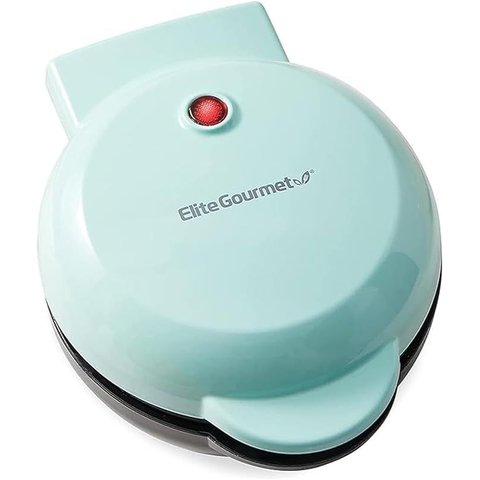 Elite Gourmet Ewm013m Máquina de Waffle Elétrica Mini 5” Menta