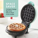 Ver imagem 3 de Elite Gourmet Ewm013m Máquina de Waffle Elétrica Mini 5” Menta