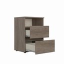 Ver imagem 4 de Mesa de Cabeceira 2 Gavetas 48x68cm Condessa Yescasa Marrom/Rustic
