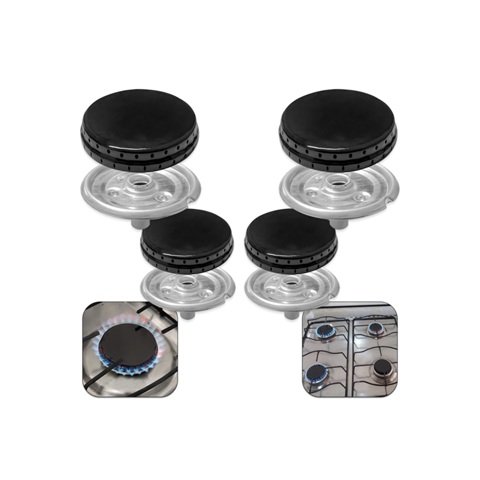 Espalhador + Queimador Peças Fogão 4 Bocas Esmaltec Veneza/ Bali/ Ágata/ Munique/ Caribe