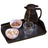 Bandeja Café Multiuso Servir Bebidas Cantinho Café Uz Preto - 3