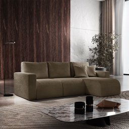 Sofá Living de 90cm com Braço + 90cm sem Braço Mais Chaise Lado Direito Meu Sofá Online - 1