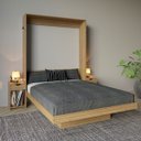 Ver imagem 2 de Cama Articulada Casal com Mesas de Cabeceira Amêndoa Cm8041 Cor: Amêndoa