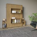 Ver imagem 4 de Cama Articulada Casal com Mesas de Cabeceira Amêndoa Cm8041 Cor: Amêndoa