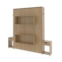 Ver imagem 3 de Cama Articulada Casal com Mesas de Cabeceira Amêndoa Cm8041 Cor: Amêndoa