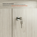 Ver imagem 5 de Armário para Escritório com Chave e 2 Portas Studio Legno Crema Bege