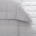 Ver imagem 3 de Kit Colcha King Size Damask Stripes 100% Algodão Cetim 300 Fios Cinza 3 Peças Buddemeyer