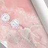 Papel de Parede Painel 3d Mármore Rosa Claro Vinílico 2,5m Auto Colante Lavável Revestimento - 2
