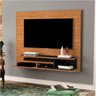 Painel Londres 125cm para Tv de até 40'' Nature Preto - M Móveis - 2
