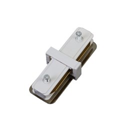 Conector Emenda Eletrificado Reta para Trilho Branca - 2
