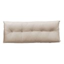 Ver imagem 3 de Almofada Cabeceira Mel Cama Casal 140cm Encosto Suede:Bege/Suede